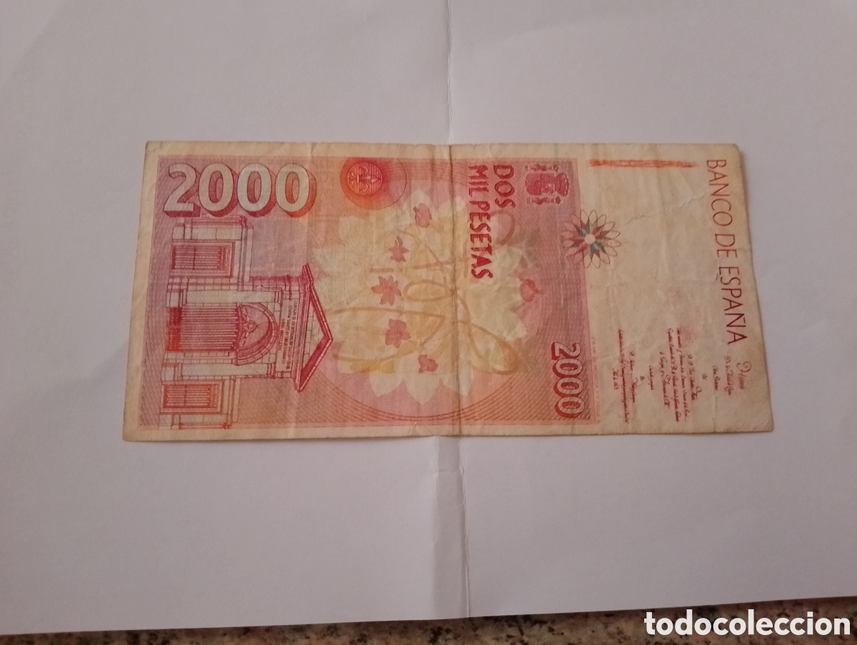 Billetes espa&ntilde;oles: Billete de 2000 Pesetas - Foto 5