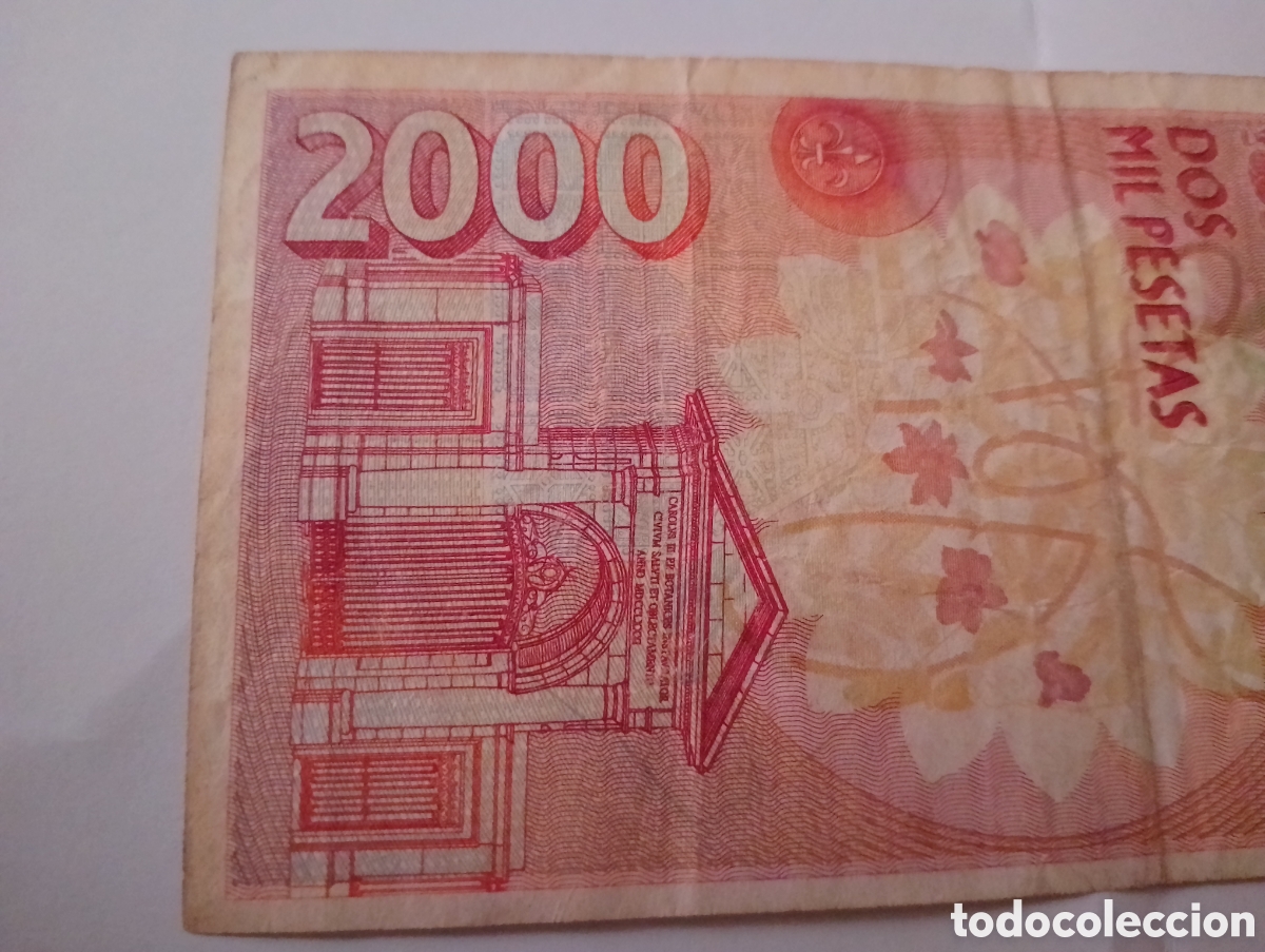 Billetes espa&ntilde;oles: Billete de 2000 Pesetas - Foto 6
