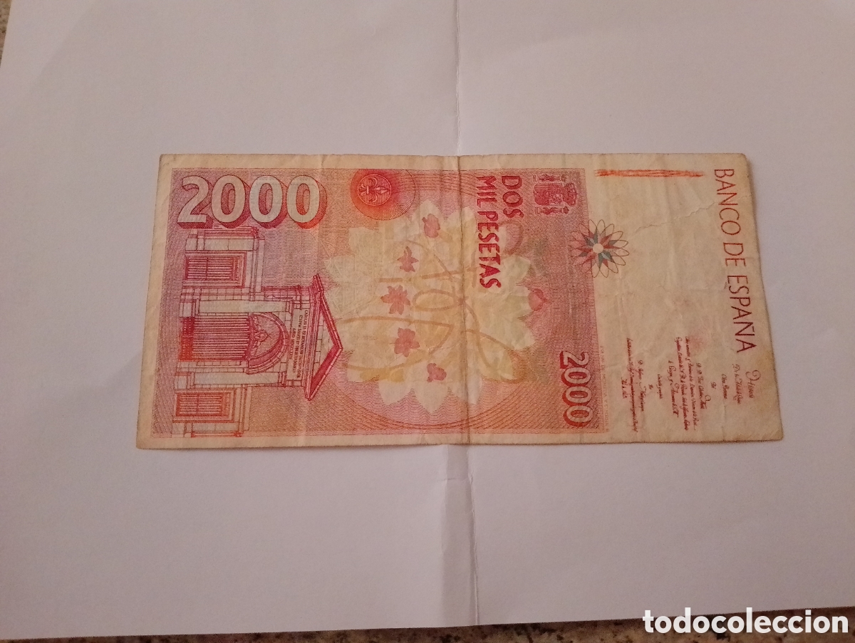 Billetes espa&ntilde;oles: Billete de 2000 Pesetas - Foto 7