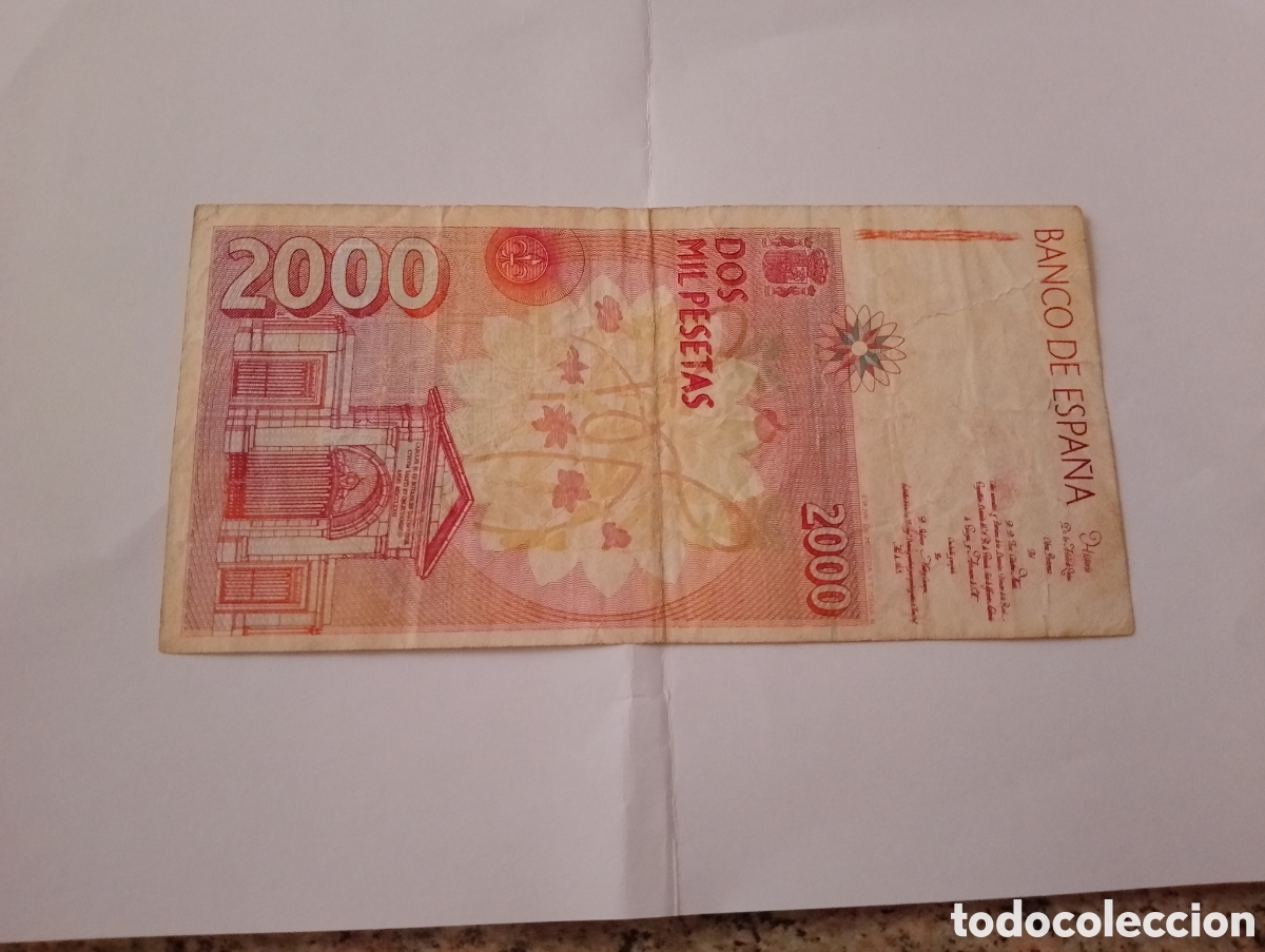 Billetes espa&ntilde;oles: Billete de 2000 Pesetas - Foto 9