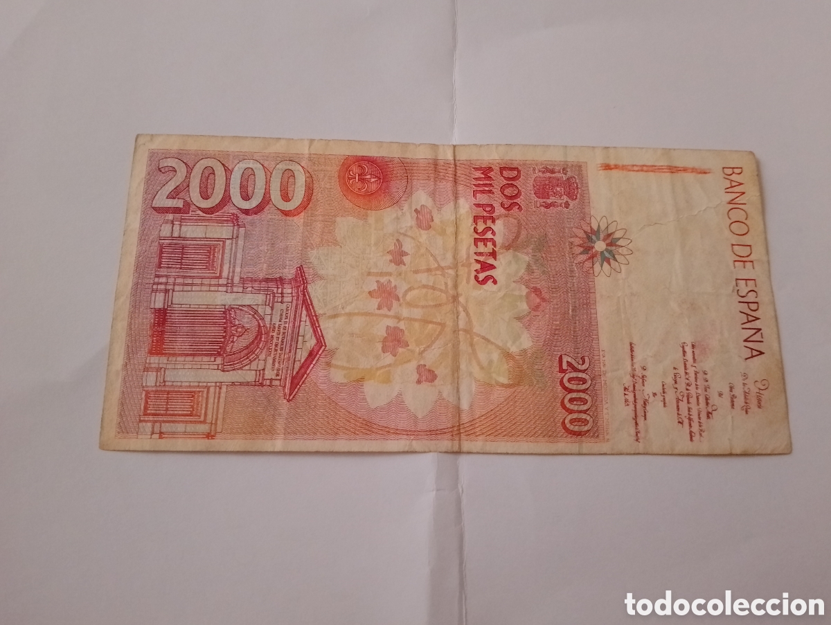 Billetes espa&ntilde;oles: Billete de 2000 Pesetas - Foto 12
