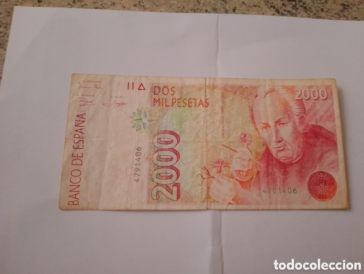 Billetes espa&ntilde;oles: Billete de 2000 Pesetas - Foto 14