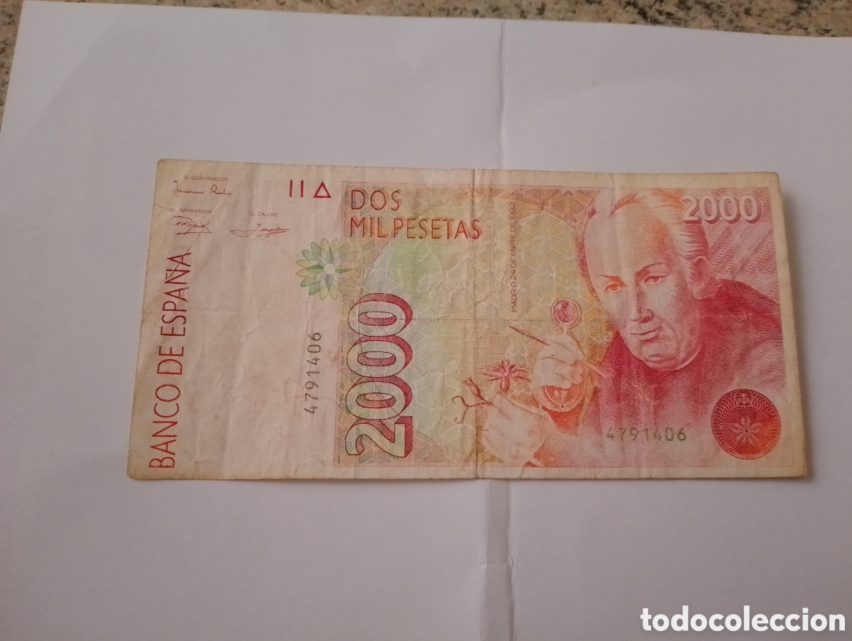 Billetes espa&ntilde;oles: Billete de 2000 Pesetas - Foto 15