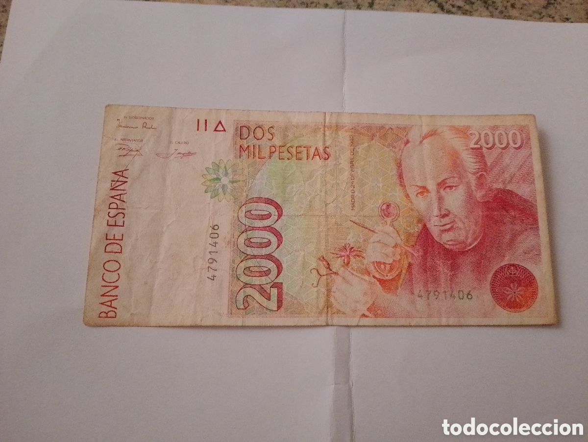 Billetes espa&ntilde;oles: Billete de 2000 Pesetas - Foto 16