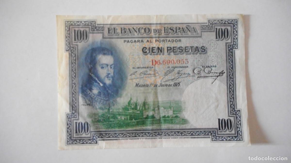 Billetes espa&ntilde;oles: 100 PESETAS JULIO 1925 / MBC+ - Foto 1