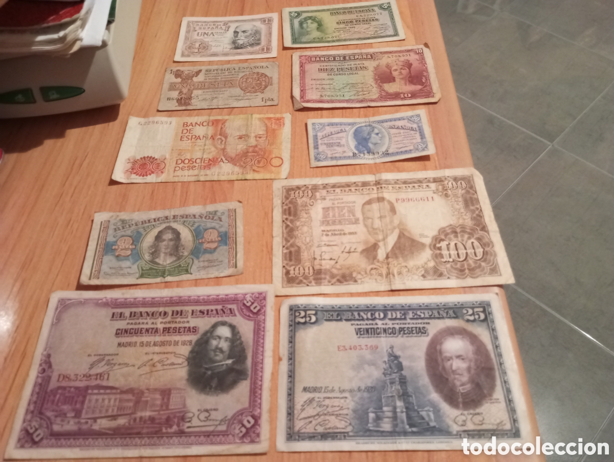 Billetes espa&ntilde;oles: Lote billetes espa&ntilde;oles - Foto 1