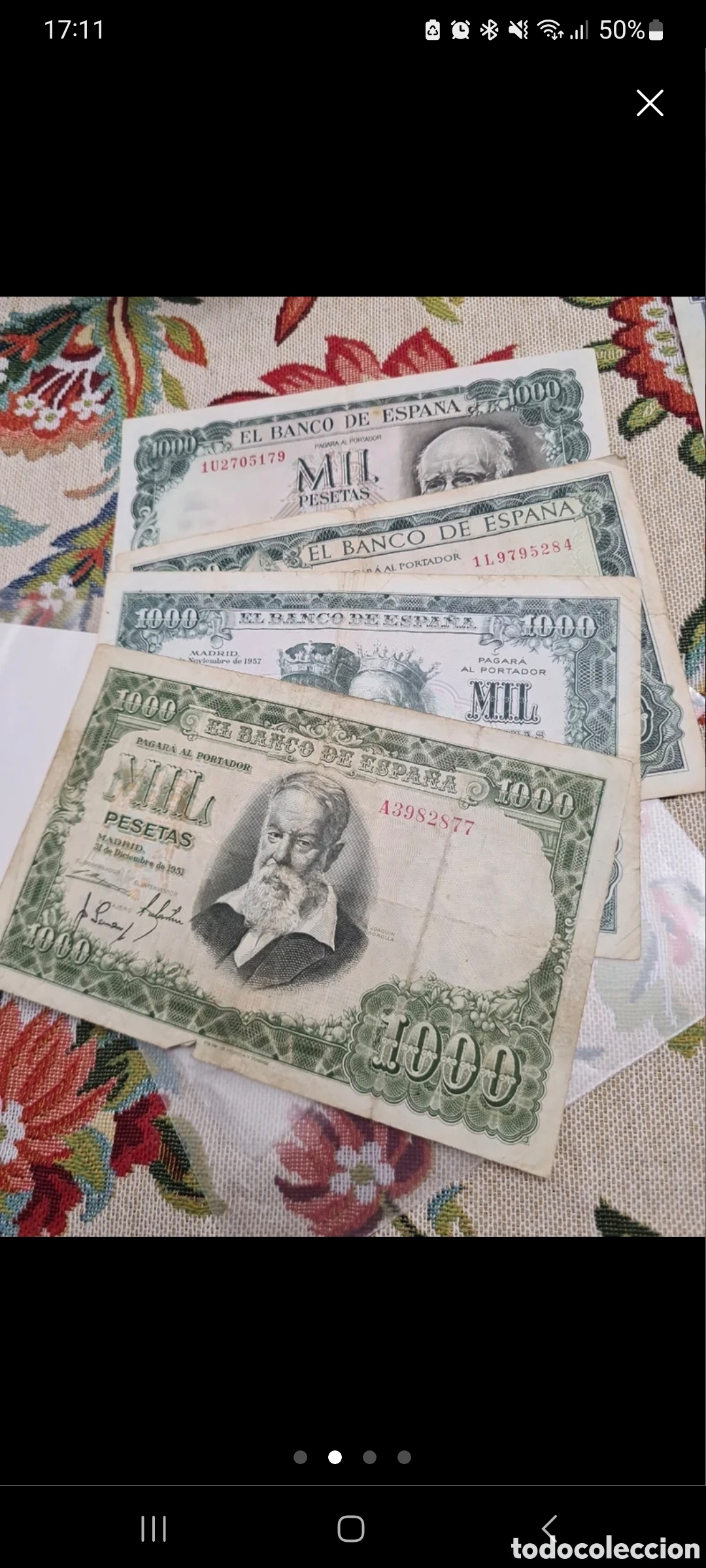 Billetes espa&ntilde;oles: Billetes de pesetas de Espa&ntilde;a - Foto 2