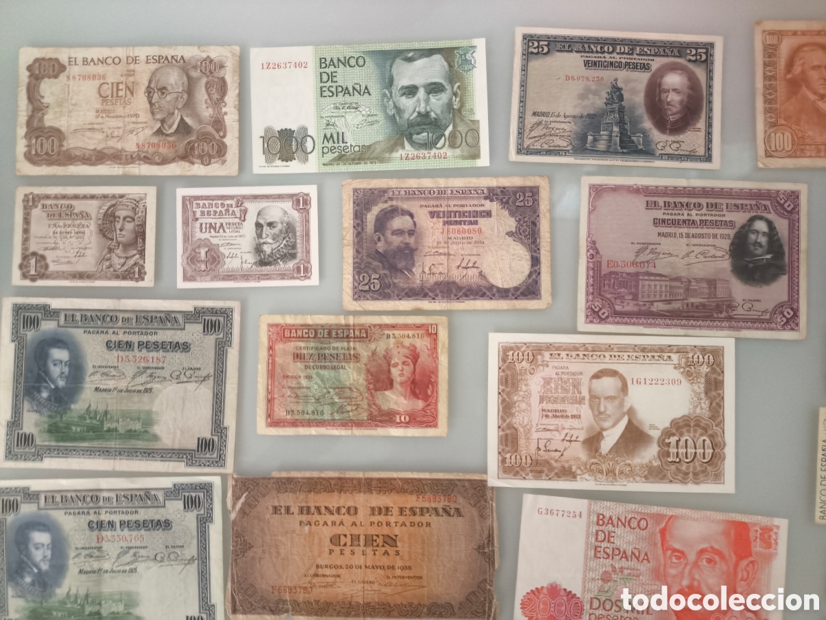Billetes espa&ntilde;oles: Gran lote billetes espa&ntilde;oles - Foto 2
