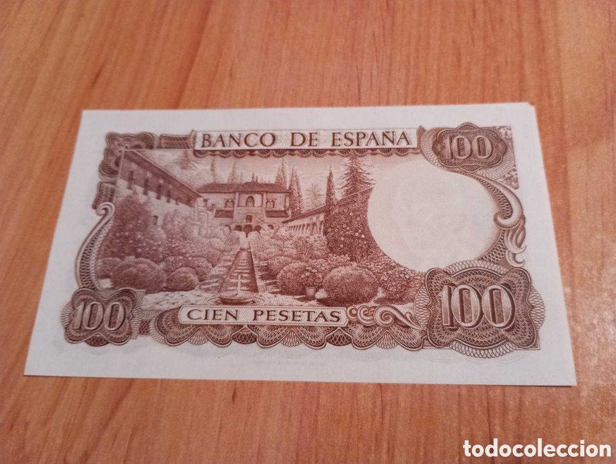 Billetes espa&ntilde;oles: Billete 100 pesetas SC Falla - Foto 2