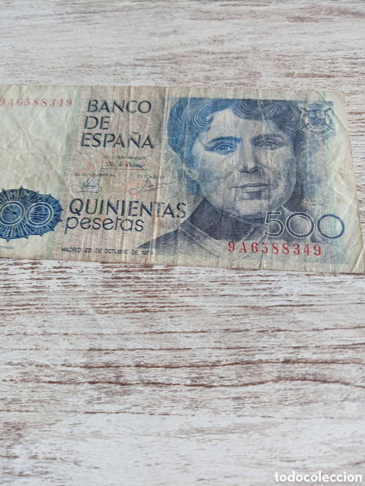 Billetes espa&ntilde;oles: Billete de 500 pesetas de Espa&ntilde;a - Foto 1