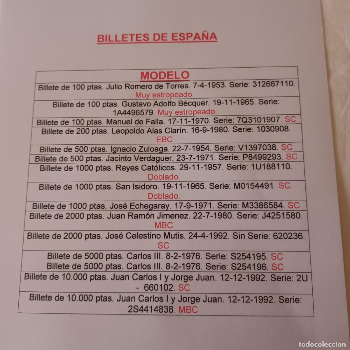 Billetes espa&ntilde;oles: ALBUM DE BILLETES DE ESPA&Ntilde;A - Foto 10