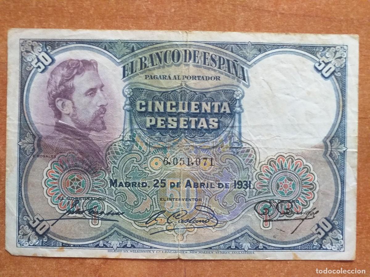 Billetes espa&ntilde;oles: BILLETE 50 PESETAS - 1931 - Foto 1