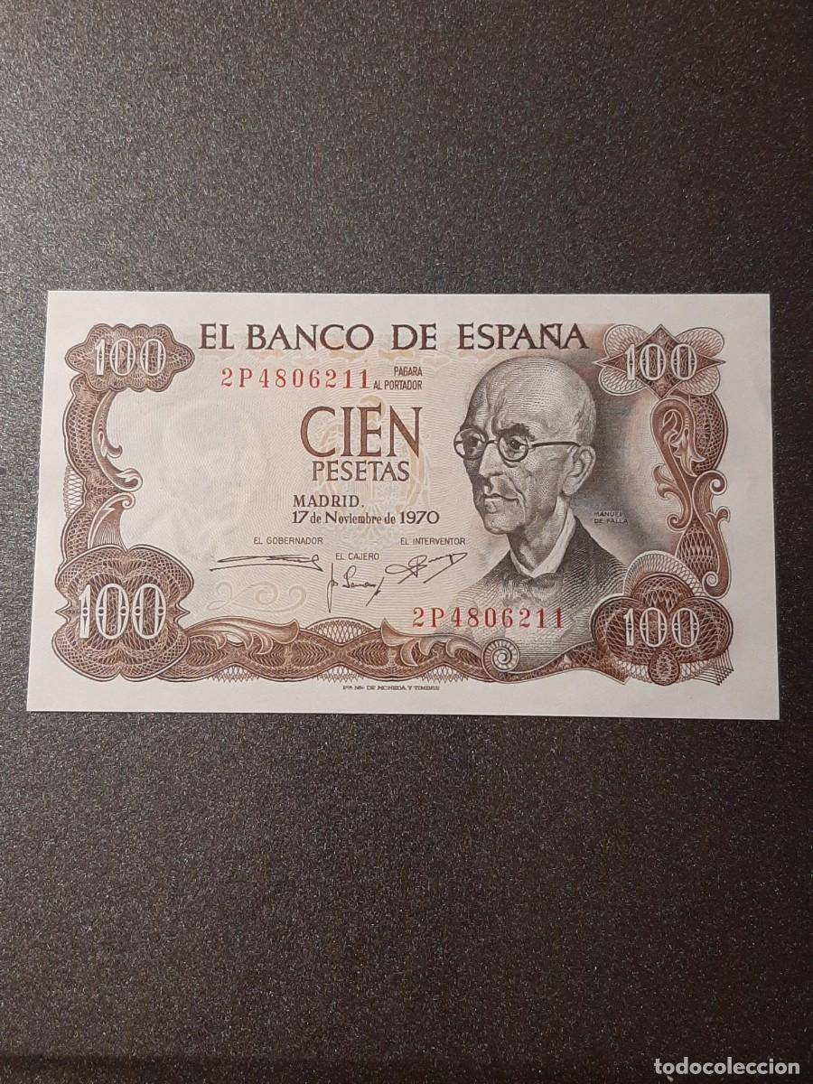 Billetes espa&ntilde;oles: Billete de 100 Pesetas. Manuel de Falla. - Foto 1