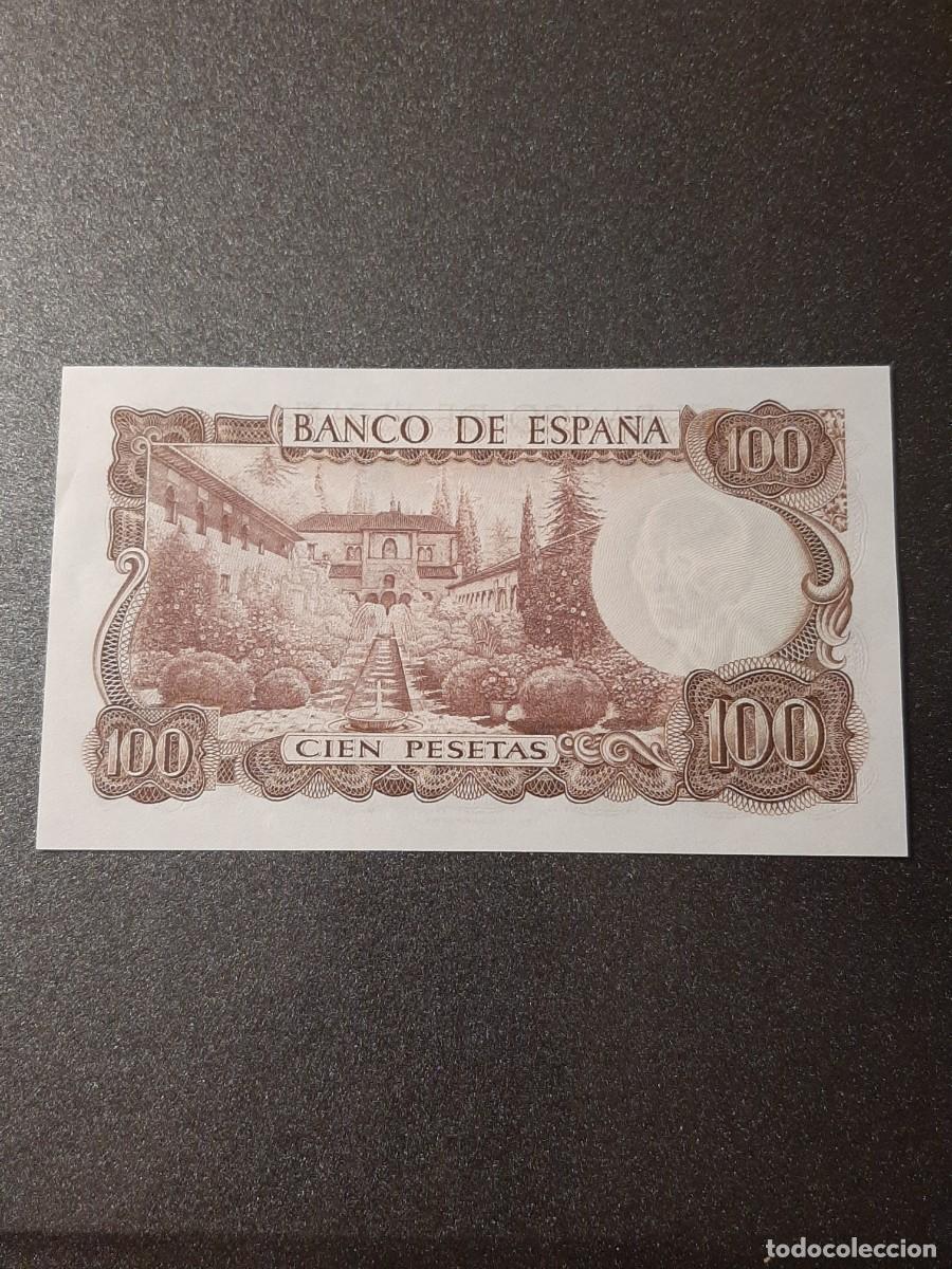 Billetes espa&ntilde;oles: Billete de 100 Pesetas. Manuel de Falla. - Foto 2