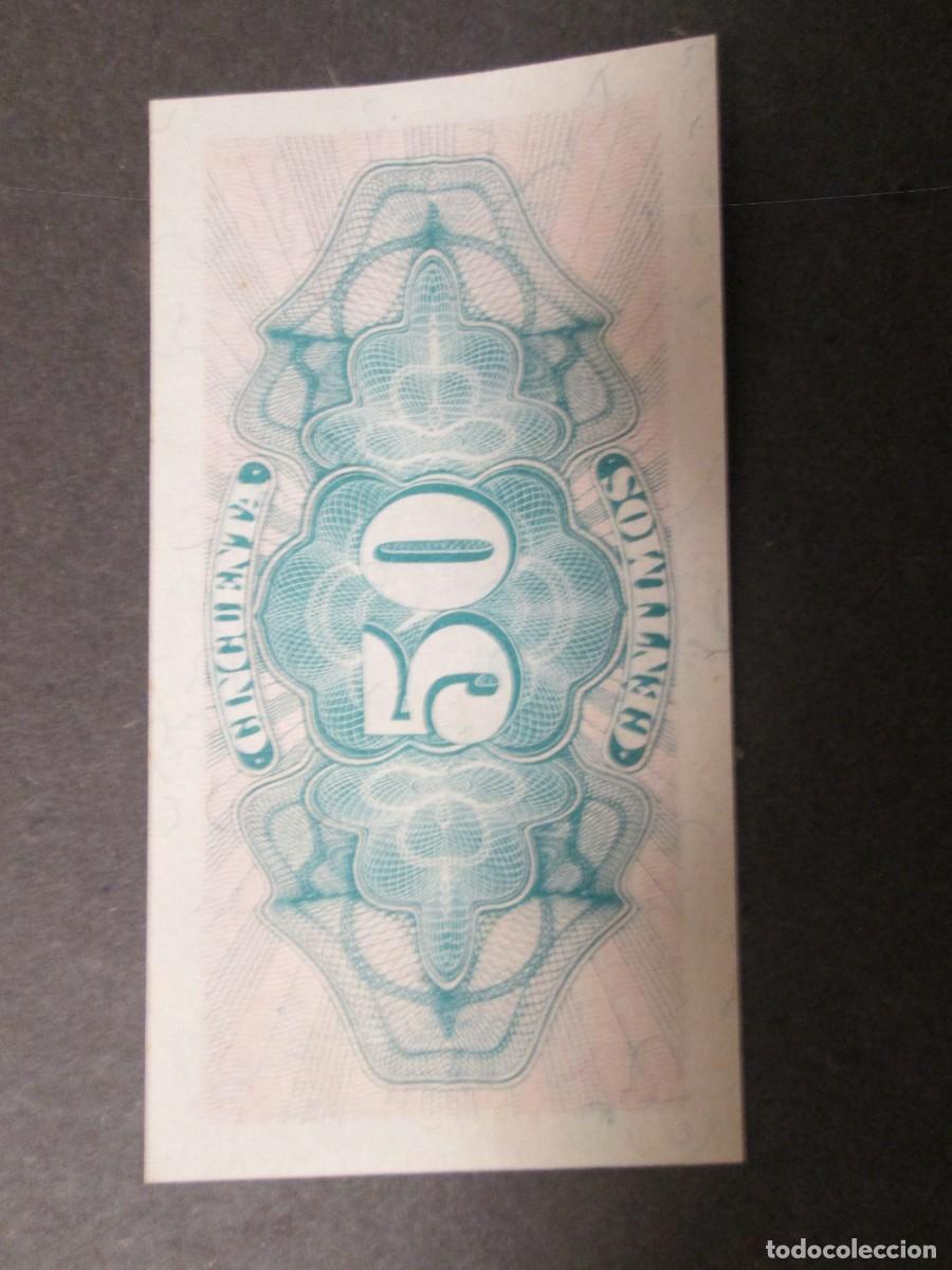 Billetes espa&ntilde;oles: 50 CENTIMOS 1937 SIN CIRCULAR SERIE A - Foto 2