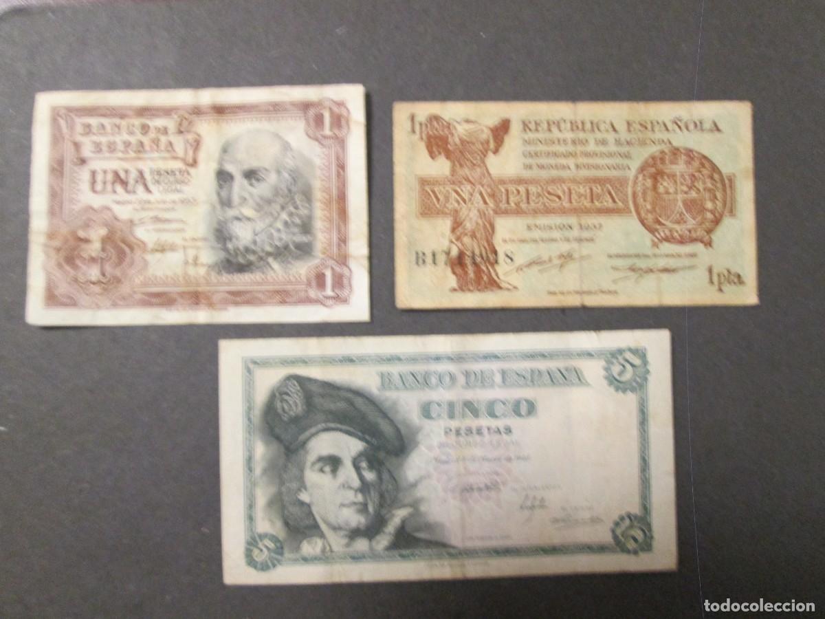 Billetes espa&ntilde;oles: LOTE 3 BILLETES ESPA&Ntilde;OLES - Foto 3