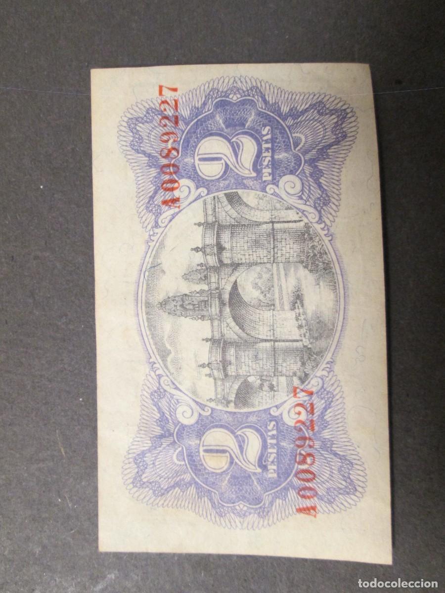 Billetes espa&ntilde;oles: 2 PEETAS EMISON 1938 SERIE A - Foto 2