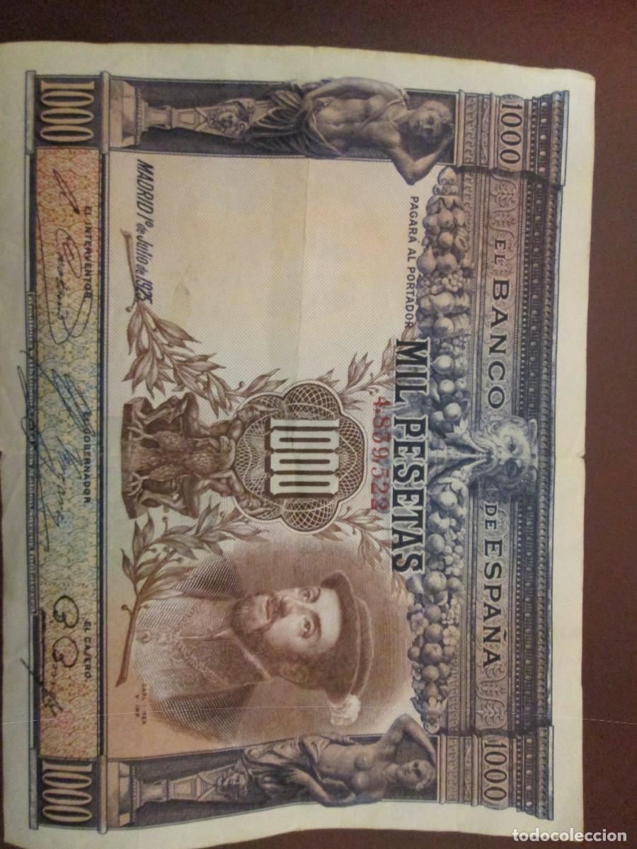 Billetes espa&ntilde;oles: 1000 PESETA 1 DE JULIO 1925 - Foto 2