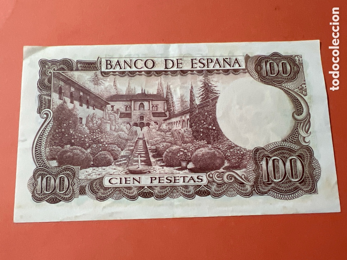Billetes espa&ntilde;oles: HB113. MANUEL FALLA 100 PTS PESETAS 1970 - Foto 2