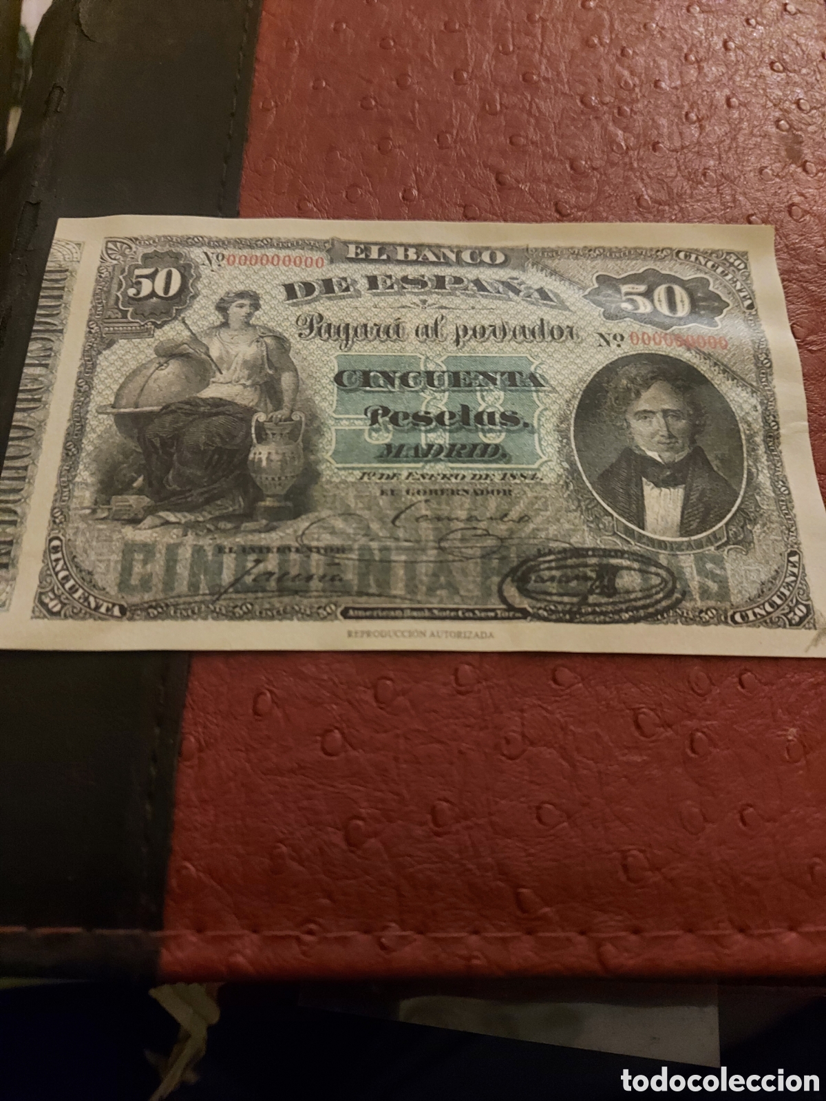 Billetes espa&ntilde;oles: Billete deEspa&ntilde;a 1884 - Foto 1