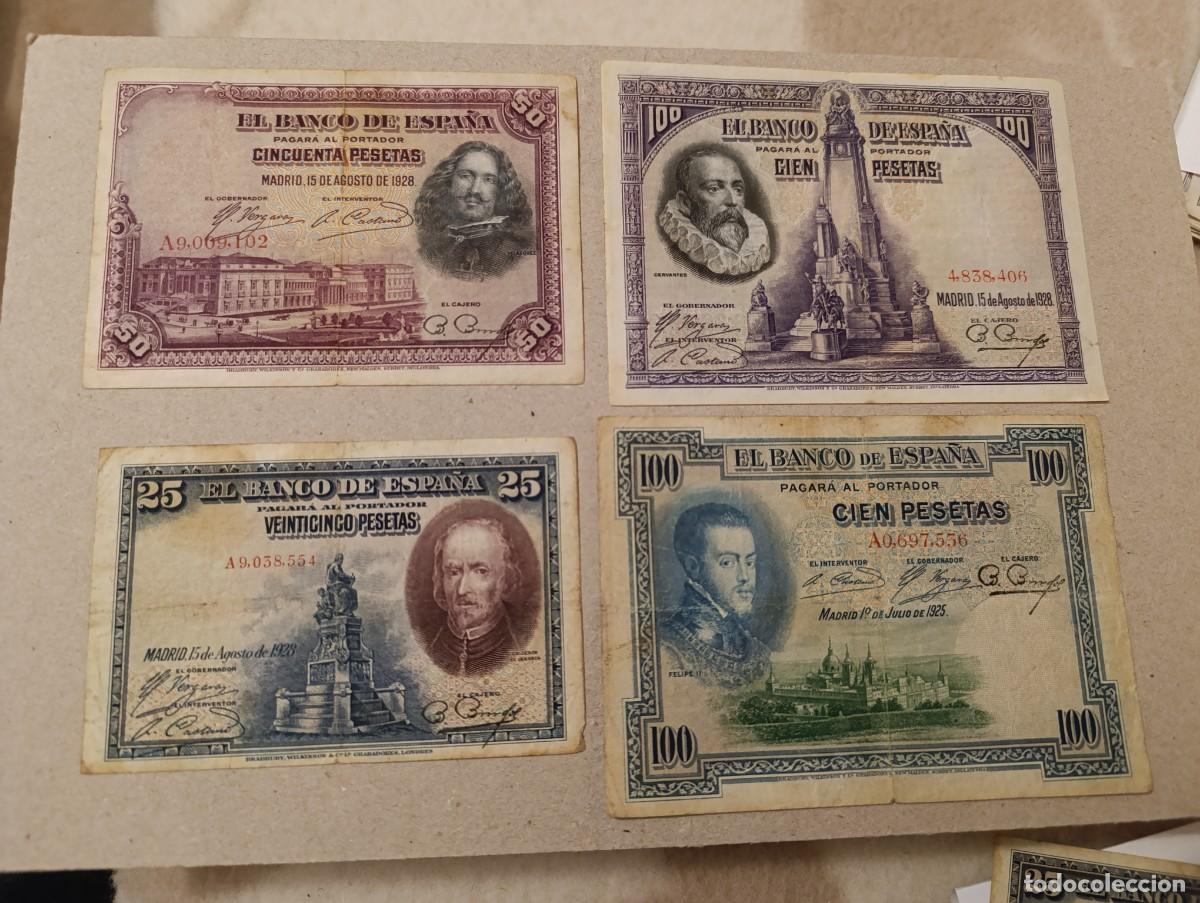 Billetes espa&ntilde;oles: Lote 4 billetes espa&ntilde;oles - Foto 1