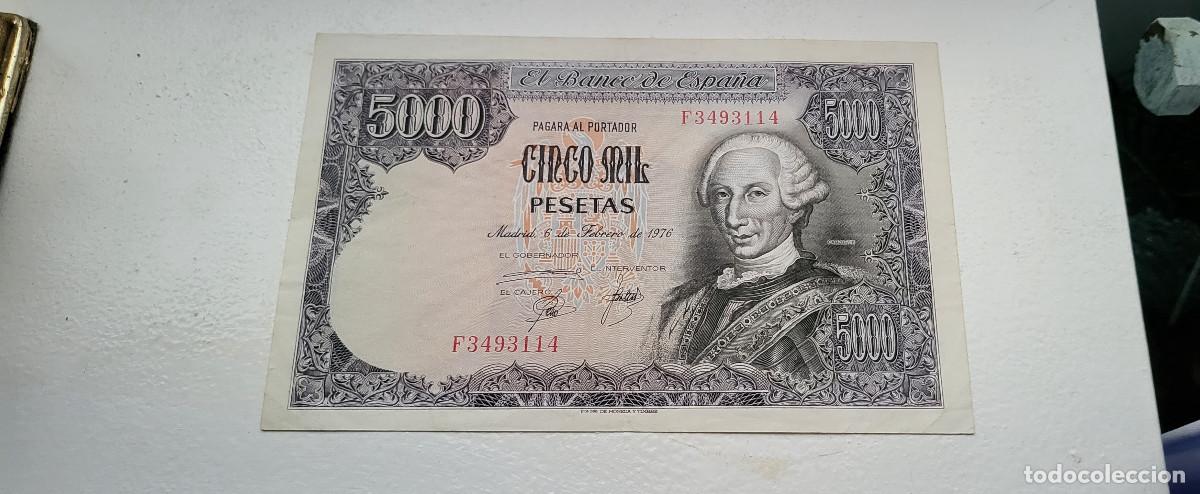 Billetes espa&ntilde;oles: Espa&ntilde;a 5000 pesetas 1976 ebc - Foto 1