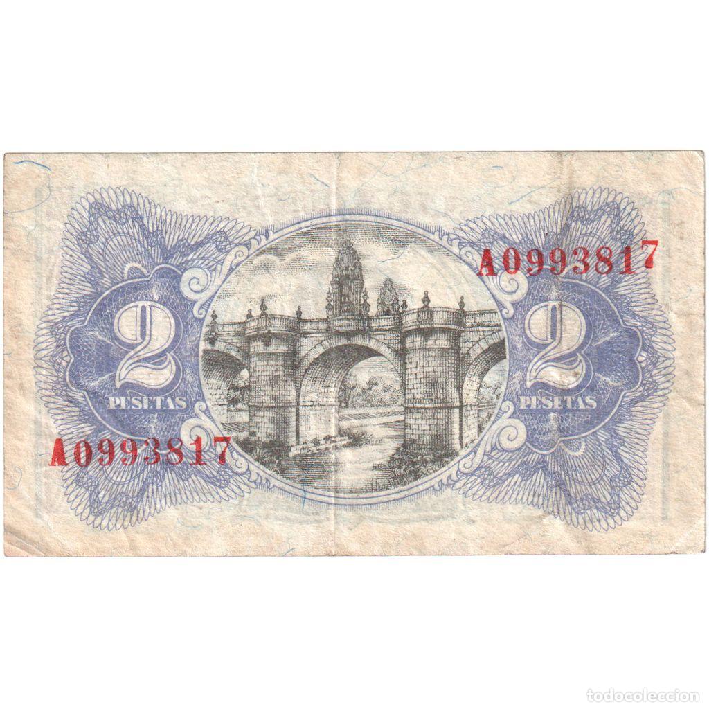 Billetes espa&ntilde;oles: [#1291213] Espa&ntilde;a, 2 Pesetas, BC - Foto 2