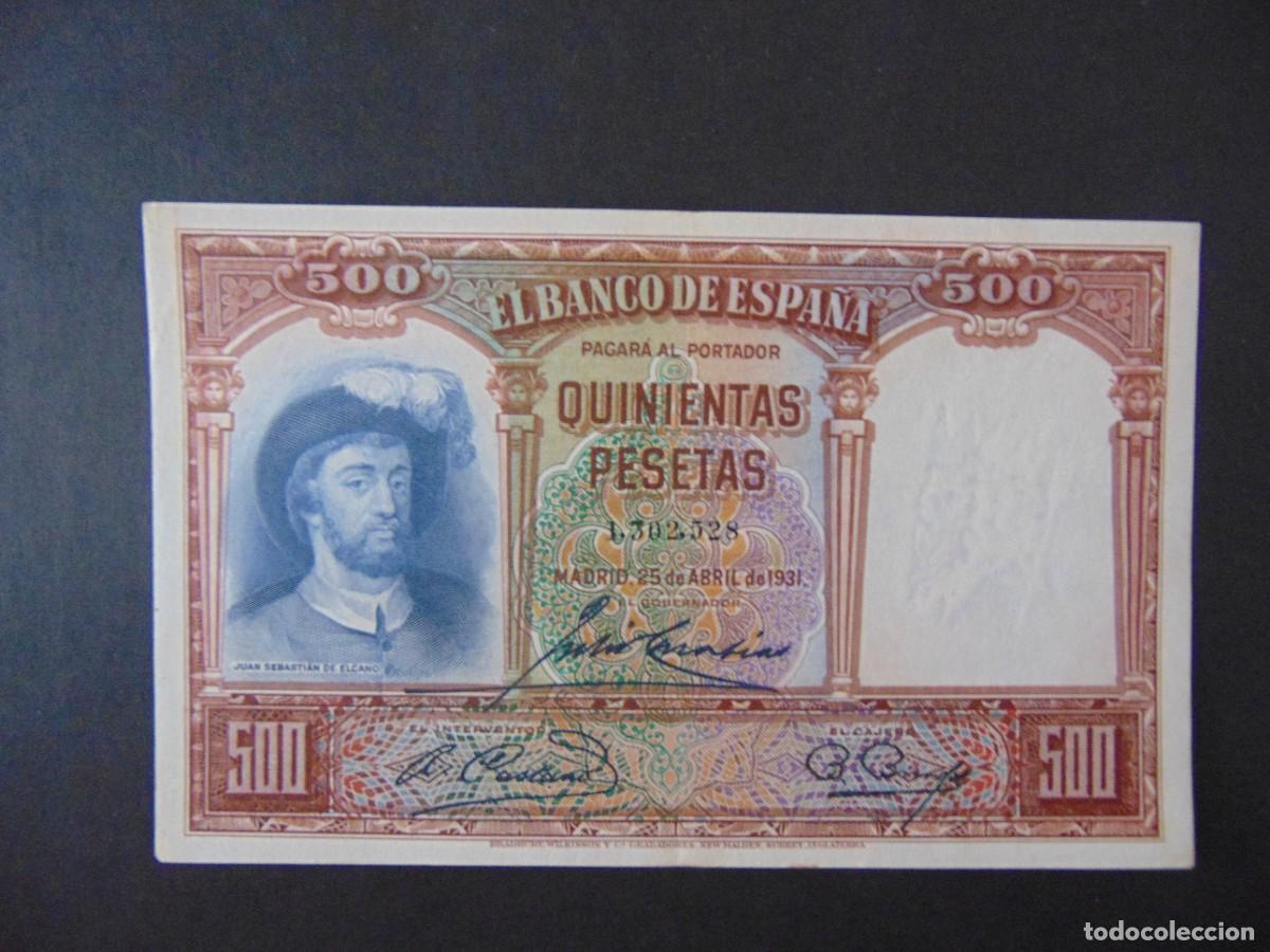 Billetes espa&ntilde;oles: 500 PESETAS ABRIL 1931 / EBC/EBC+ - Foto 1