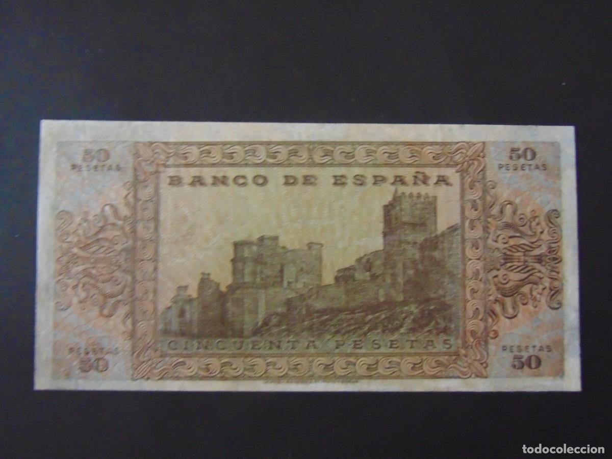 Billetes espa&ntilde;oles: 50 PESETAS MAYO 1938 / MBC+ - Foto 2