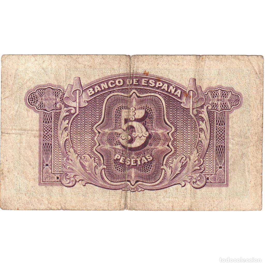 Billetes espa&ntilde;oles: [#1292881] Espa&ntilde;a, 5 Pesetas, BC - Foto 2