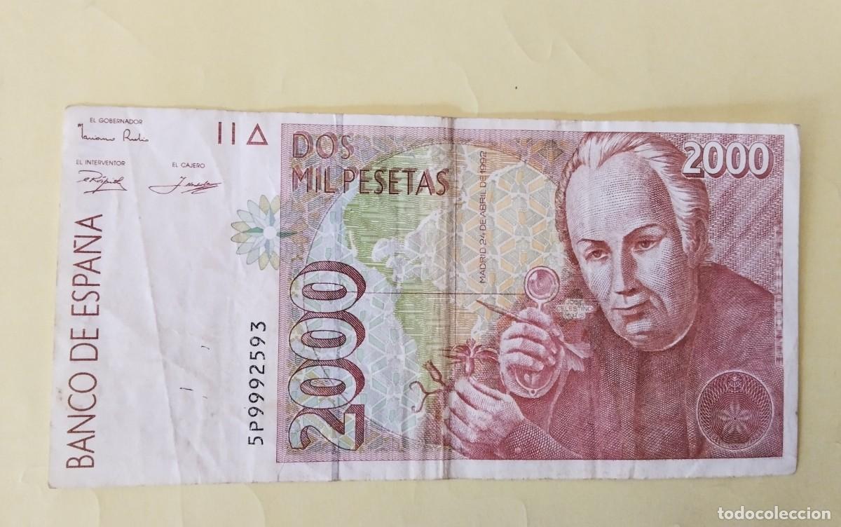 Billetes espa&ntilde;oles: BILLETE DE 2000 PTS A&Ntilde;O 1992 , CIRCULADOS , - Foto 1