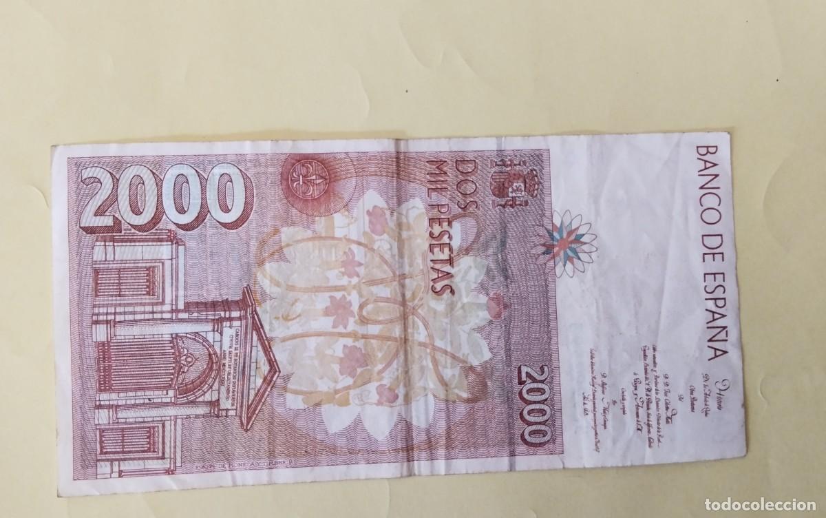 Billetes espa&ntilde;oles: BILLETE DE 2000 PTS A&Ntilde;O 1992 , CIRCULADOS , - Foto 4