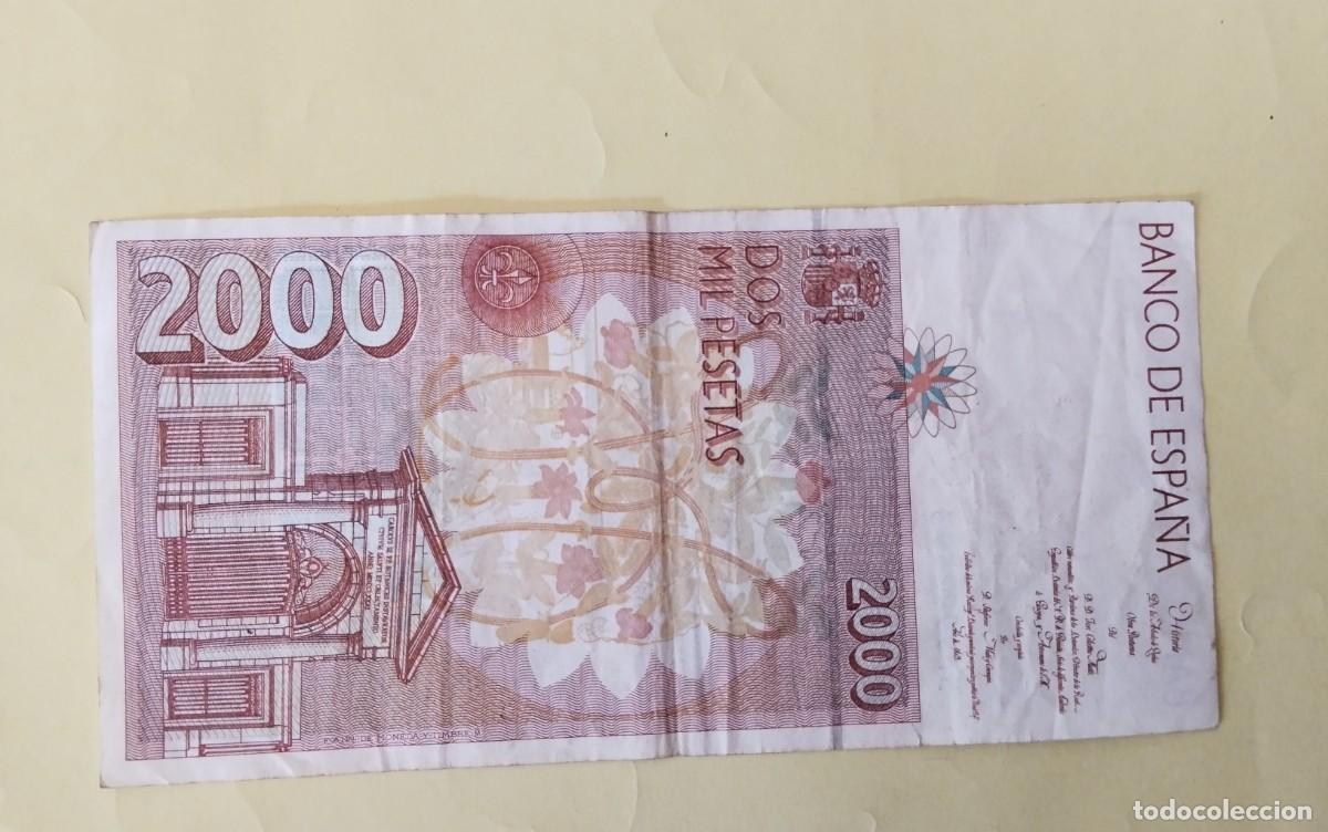 Billetes espa&ntilde;oles: BILLETE DE 2000 PTS A&Ntilde;O 1992 , CIRCULADOS , - Foto 5