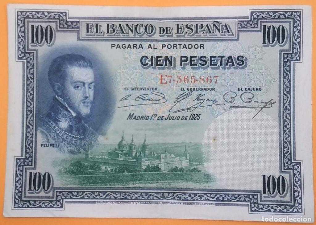 Billetes espa&ntilde;oles: Espa&ntilde;a, 100 Pesetas 1925 - 69c - (EBC / AUNC) [E7365867] - Foto 1