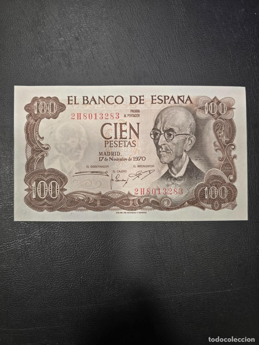 Billetes espa&ntilde;oles: BILLETE DE 100 PESETAS MANUEL DE FALLA 1970, SIN CIRCULAR - Foto 1