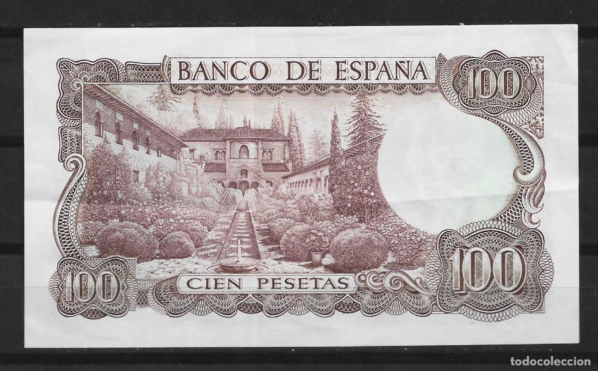 Billetes espa&ntilde;oles: Espa&ntilde;a. 100 pesetas. Manuel de Falla. - Foto 2