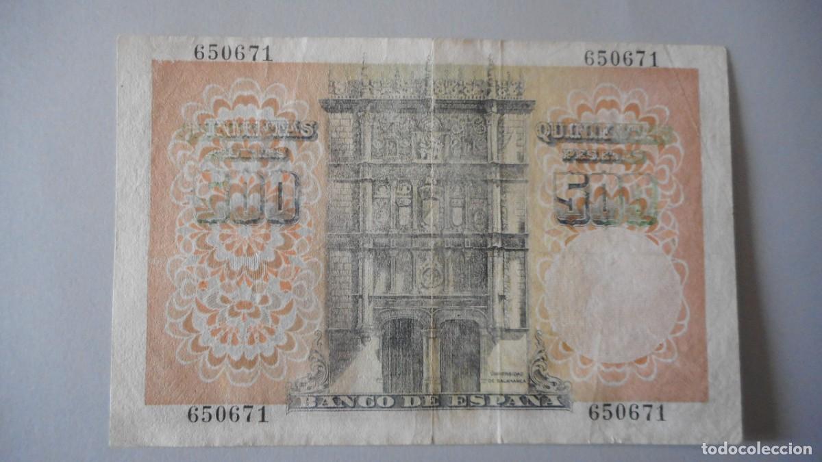 Billetes espa&ntilde;oles: 500 PESETAS 1946 MBC+ - Foto 2