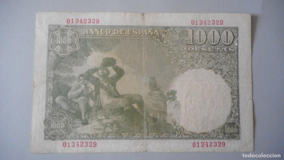 Billetes espa&ntilde;oles: 1000 PESETAS 1949 MBC - Foto 2