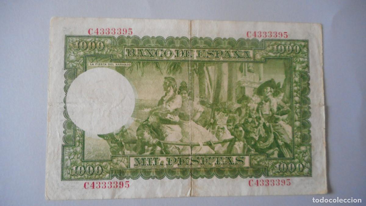 Billetes espa&ntilde;oles: 1000 PESETAS 1951 MBC+ - Foto 2