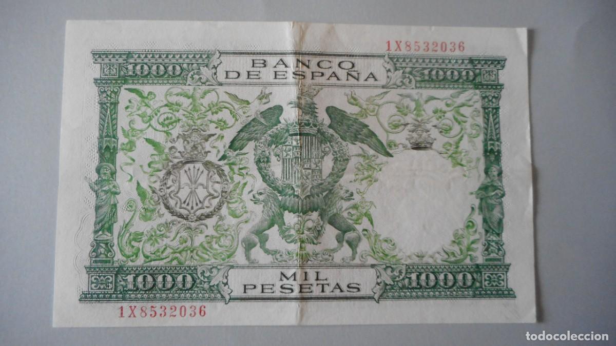 Billetes espa&ntilde;oles: 1000 PESETAS 1957 MBC+ - Foto 2