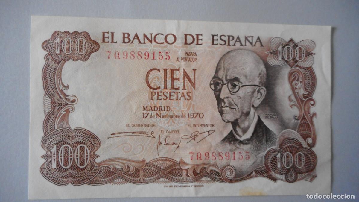 Billetes espa&ntilde;oles: 100 PESETAS 1970 EBC+ - Foto 1