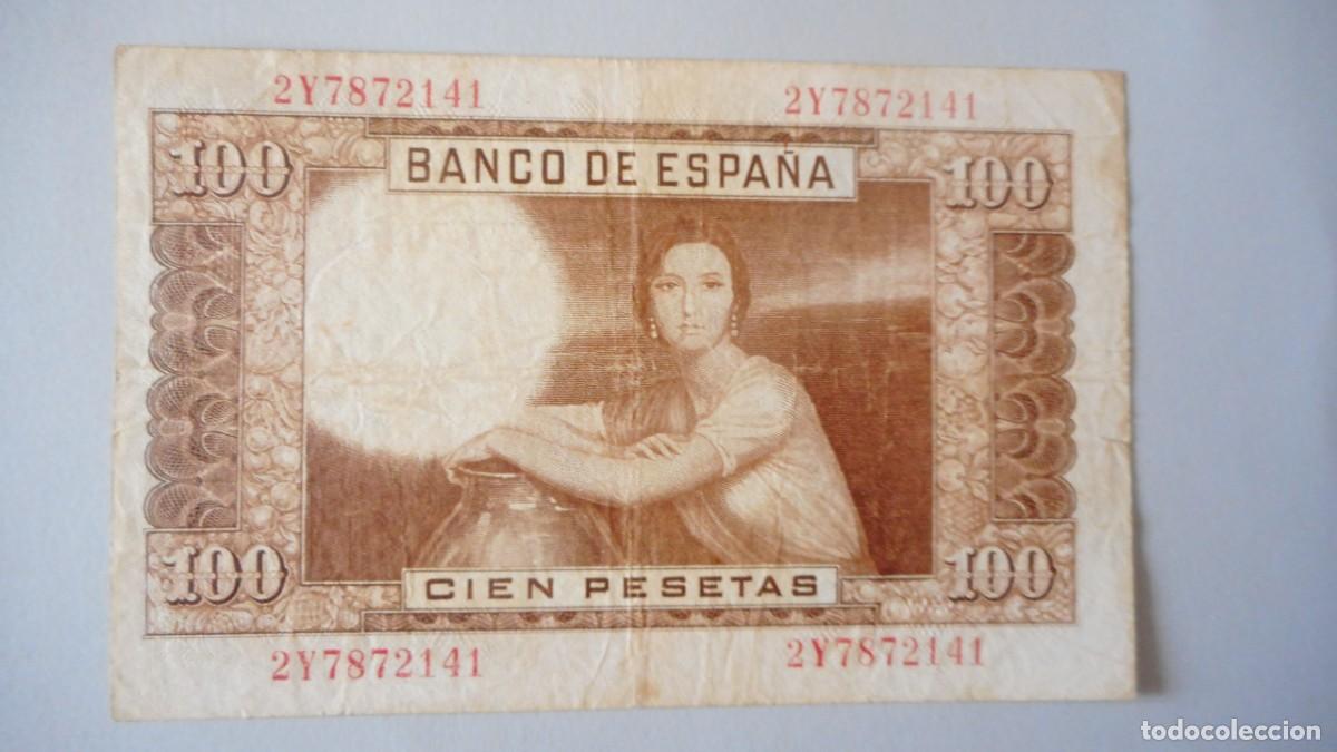 Billetes espa&ntilde;oles: 100 PESETAS 1953 MBC - Foto 2