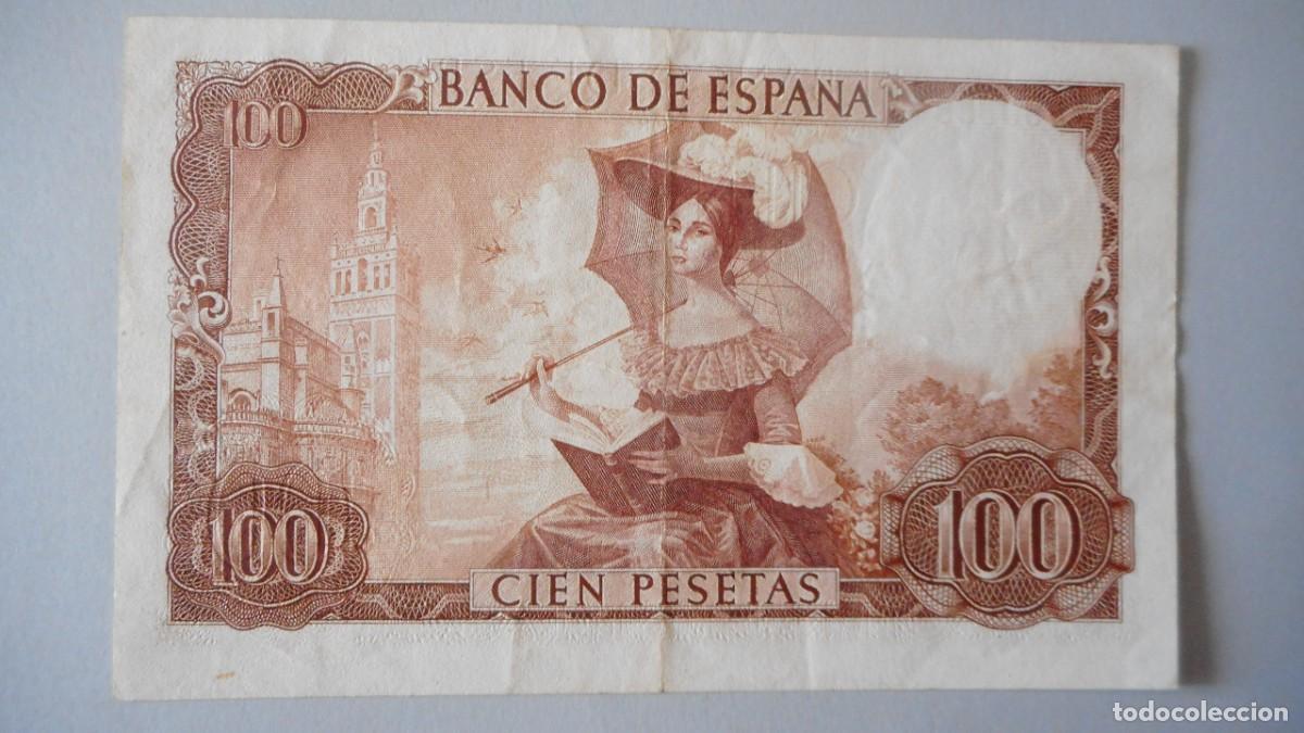 Billetes espa&ntilde;oles: 100 PESETAS 1965 EBC SIN SERIE - Foto 2