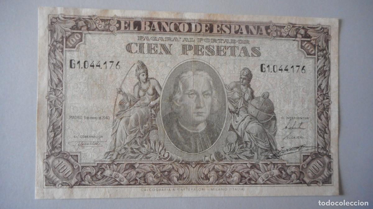 Billetes espa&ntilde;oles: 100 PESETAS 1940 MBC++ - Foto 1