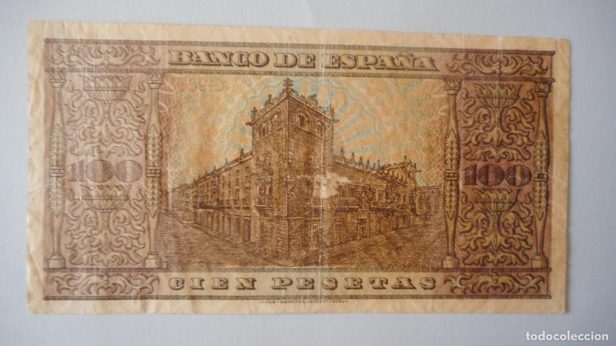 Billetes espa&ntilde;oles: 100 PESETAS 1938 MBC+ - Foto 2