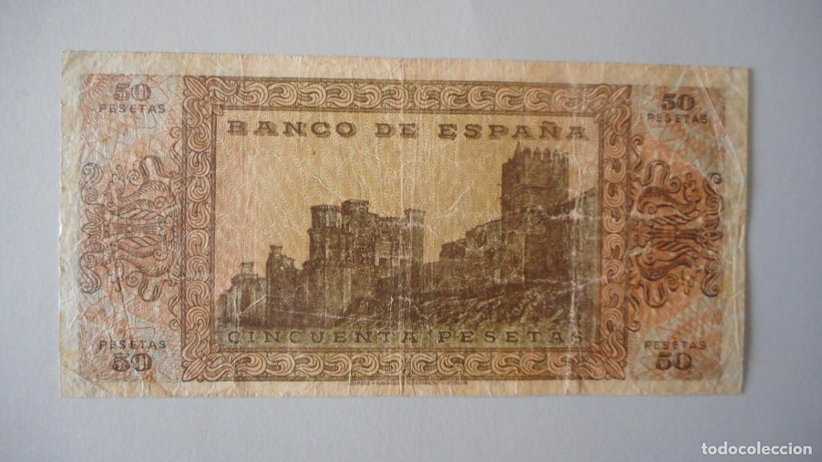 Billetes espa&ntilde;oles: 50 PESETAS MAYO 1938 / MBC+ - Foto 2