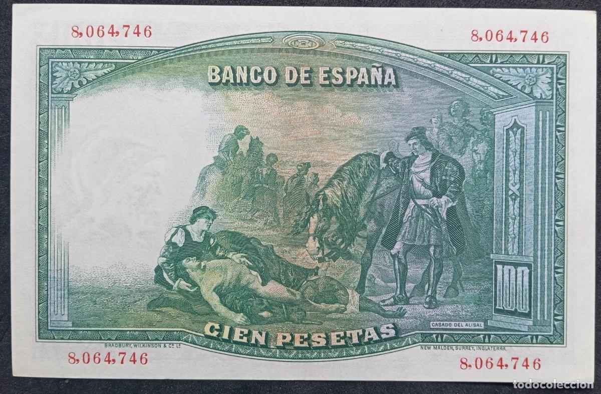 Billetes espa&ntilde;oles: 100 pesetas 1931 sin serie SC (UNC) - Foto 2