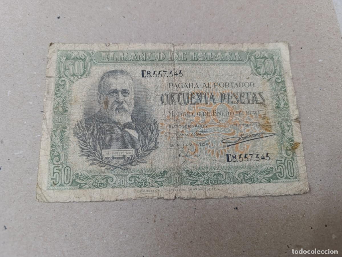Billetes espa&ntilde;oles: Billete 50 pesetas 1940 - Foto 1