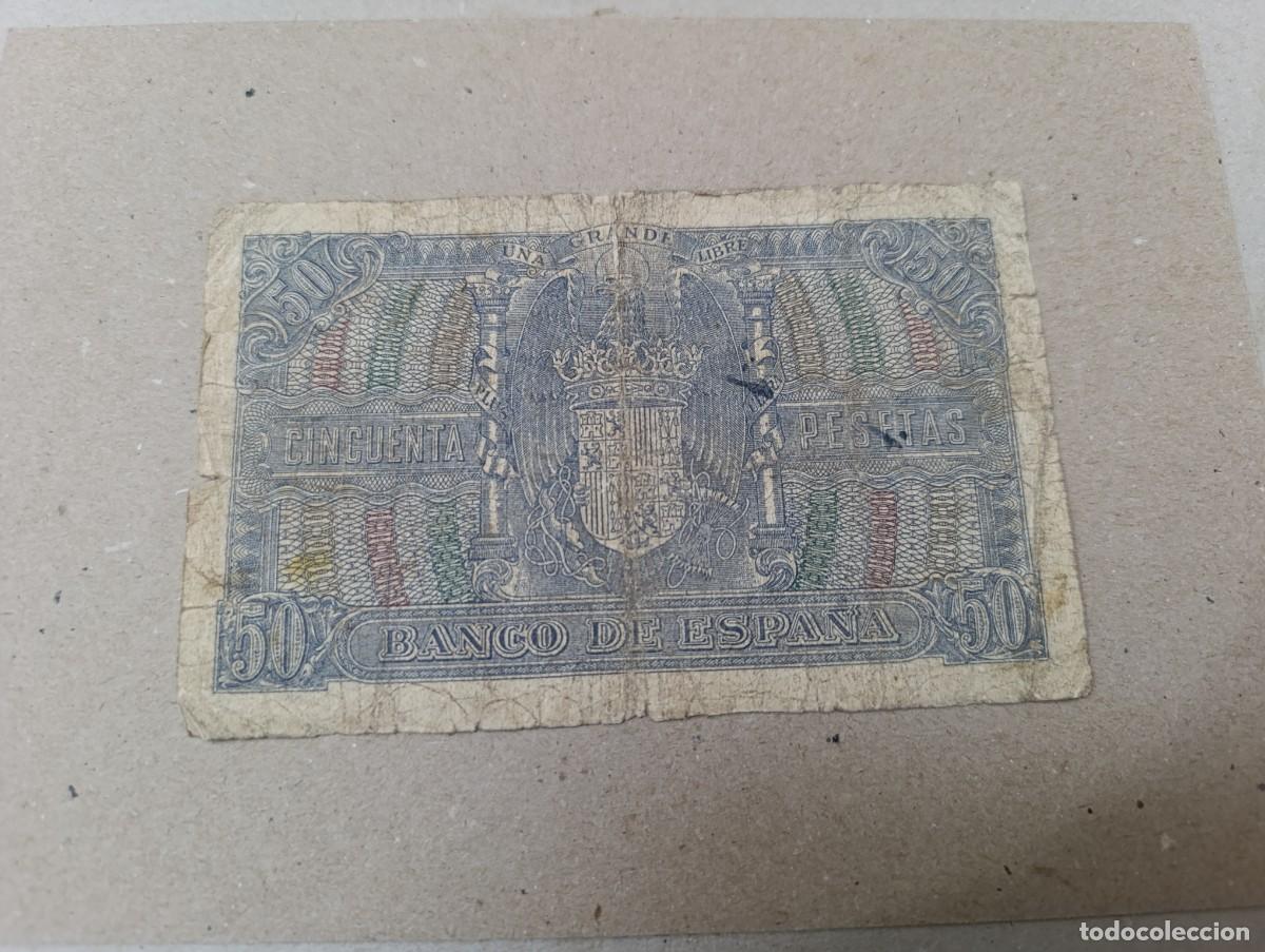 Billetes espa&ntilde;oles: Billete 50 pesetas 1940 - Foto 2