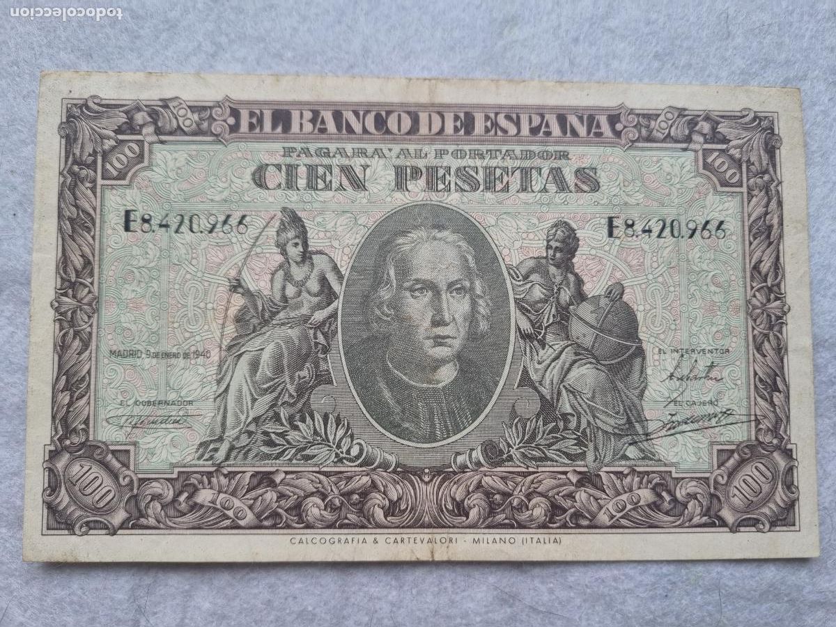 Billetes espa&ntilde;oles: 100 PESETAS 1940 COLON - Foto 1